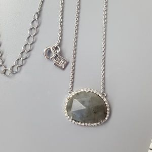 Grey Stone Necklace